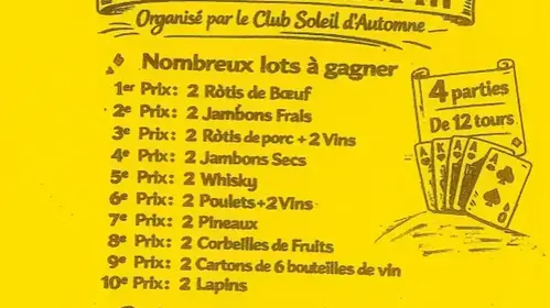 GRAND CONCOURS DE BELOTE