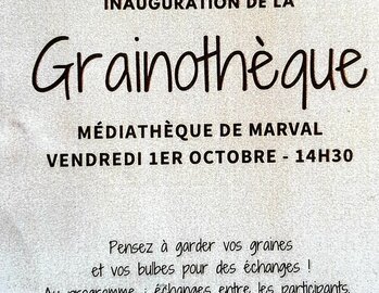 Inauguration de la grainothèque